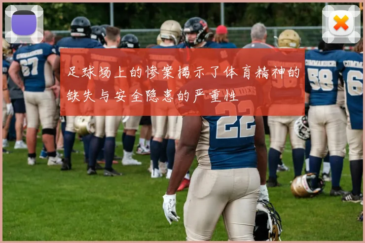 足球场上的惨案揭示了体育精神的缺失与安全隐患的严重性